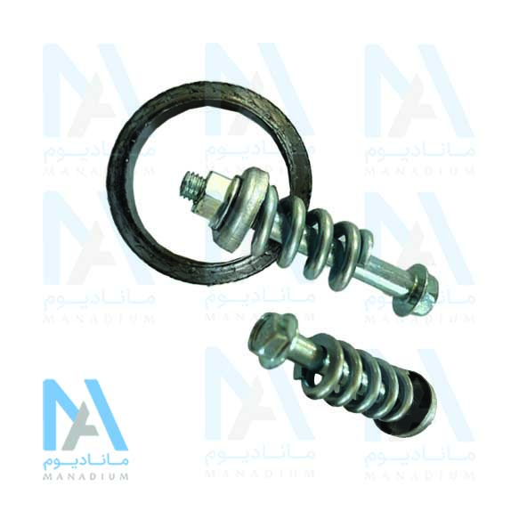 واشر گلویی اگزوز 206 باپیچ و مهره کارمان پارت K.P.C